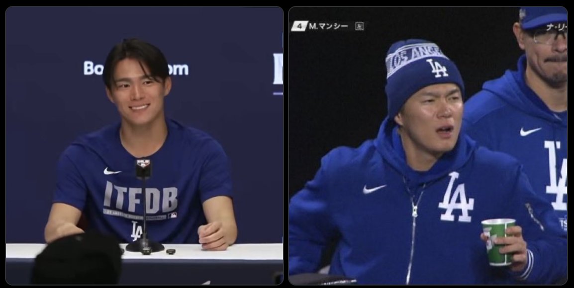 zlaykavala's tweet photo. 【顔面の落差】
山本由伸、ハンサムすぎる時と別人級の時がある。

キリッと決まると超イケメン。
でも表情によってはJ.Y. Park感が出ることも😂

この振れ幅、逆にクセになる。 https://t.co/nM74Ym3Iec