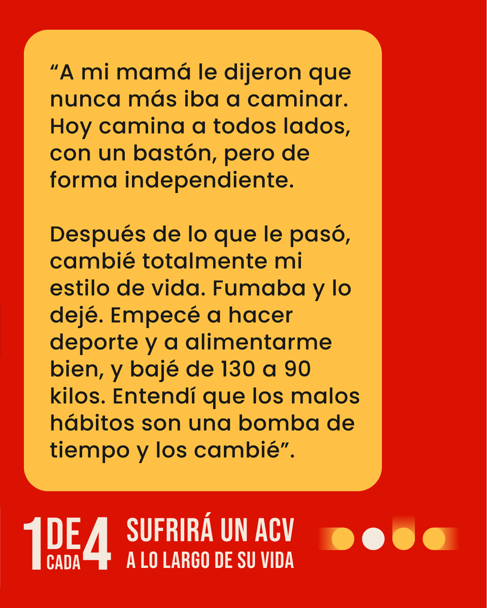 ACEVE_Chile's tweet photo. “Con terapia, esperanza y mucho apoyo, se puede salir adelante de un #ACV”.

Pablo acompaña a su mamá Mónica en su recuperación, ya que detrás de cada rehabilitado hay una persona que la sostiene. Aquí te compartimos su historia…

#PonteLaCamisetaACV #MesDelACV #ACV2026 https://t.co/EE42pHWw6V