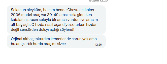 radarilanlar's tweet photo. Takipçim 2006 model aracıyla kaza yaptıktan sonra orjinal airbag taktırmış.
Bundan sonra hurdamı aracım demiş.
Bence değil
Siz ne düşünüyorsunuz ? https://t.co/K9EmGyFDWE