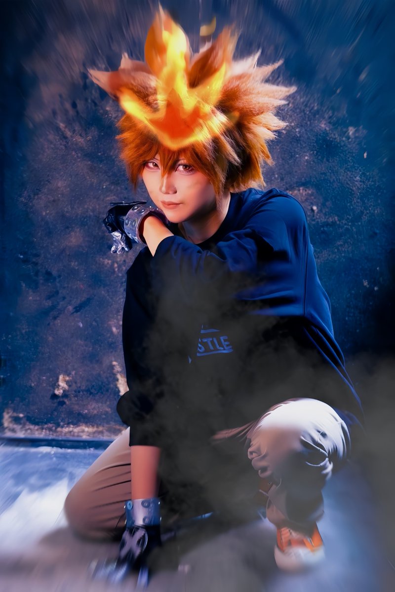 barusucosaka's tweet photo. コスプレ/復活！
沢田綱吉

||◤　　　　　　　　　　　 ◥||
　骸、お前を倒さなければ…

　　　死んでも死にきれねぇ
||◣　　　　　　　 　　　　◢||

📷️:アムさん　@soa_pom

㊗️ アニリボ20th（大遅刻）
初めて超ツナに覚醒したシーン大好きなので再現できて幸せ…！ https://t.co/FWrlExZ3y7