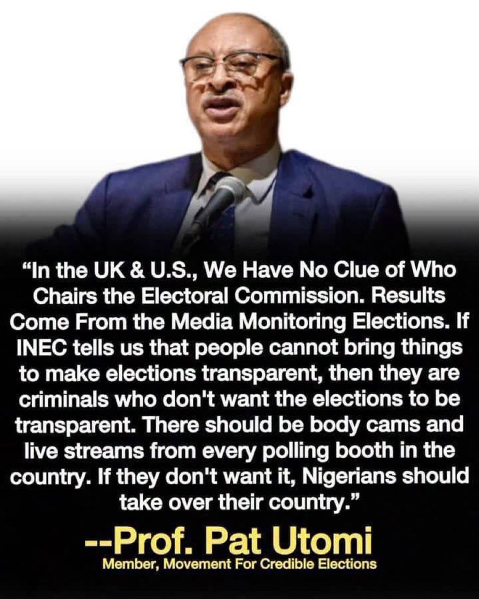 firstladyship's tweet photo. I support this. No country should conduct elections in 2026 like it is a secret cult. Without “transparency,” the outcome is illegitimate! https://t.co/9SCrckpKTk