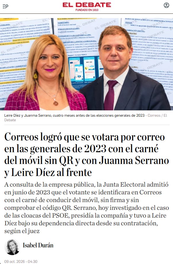 Zerebritvs's tweet photo. 😡CONFIRMADO
HUBO PUCHERAZO
Al PP le robaron las elecciones y no dicen ni pio.
La “remontada” de última hora del PSOE y el récord de votantes por correo que hubo, fue porque la cloaca logró que se votara por correo en las generales de 2023 con el carné del móvil sin QR. https://t.co/LUIOfqIMVq