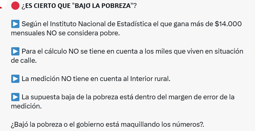 Gonzalo_Daniel3's tweet photo. La pobreza no bajó.

Lo que bajó es la pobreza estadística, no la pobreza real. Todos sabemos que recibir dinero del estado no te saca la pobreza, al contrario, te perpetua en ella. https://t.co/9r3IN2Ob97