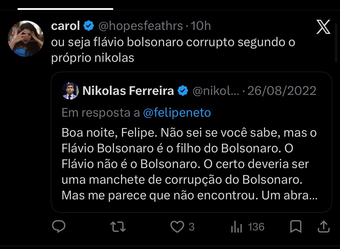 SantosValerye's tweet photo. @hopesfeathrs @DudaCampopiano @LulaOficial Vc não sabe nem lerrrr!! E quer fazer análise??? https://t.co/1qaq7ojJ27