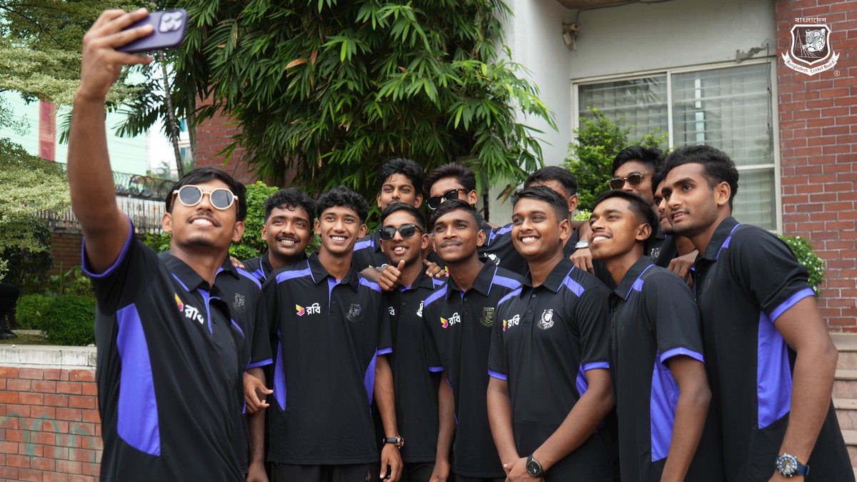 BCBtigers's tweet photo. ๐ธ Bangladesh U-19 | Official Photo Session ๐ง๐ฉ๐
The Bangladesh U-19 team gears up for the upcoming Youth ODI Series against Afghanistan in Oman! ๐ช๐ฅ
The young Tigers are ready for the challenge ahead as preparations continue for the series. ๐
๐ง๐ฉ
#BANU19 #Bangladesh #Tigers #Afghanistan #YouthODI #Cricket