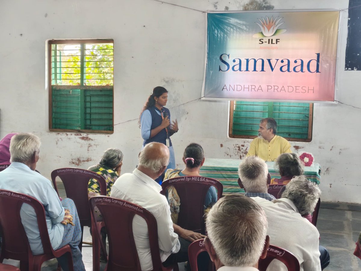 SILFIndia's tweet photo. True empowerment starts with listening and caring. 💙🌾

@SILFIndia CEO Mr @GaurabSen visited Bethany Leprosy Colony in Bapatla (AP) to spend time with residents & hear their livelihood journeys firsthand.

To support families hit by recent cyclones, dry ration kits were also shared. 📦🌧️

📌 ACTION POINT:
Retweet 🔄 to spread compassion & support inclusive community care! #EmpathyInAction #SILF #AndhraPradesh #DignityForAll #Inclusion