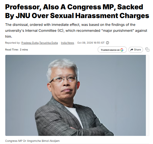viprabuddhi's tweet photo. Congress kept crying about women rights in Manipur 24/7 ahead of the 2024 elections ✋

Then proceeded to put a candidate who himself got accused of sexual harrassment

Things have come full circle now ⭕️ https://t.co/JTXOTTeTKL