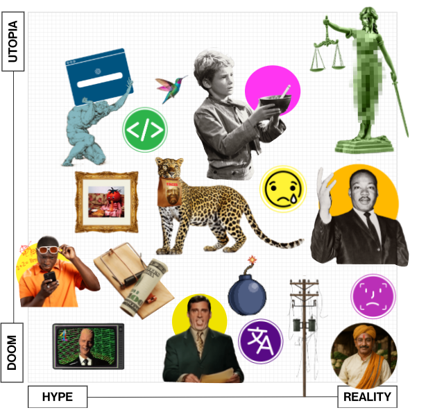 TOADeveloper's tweet photo. MIT just posted a new AI meme template called the AI Hype Index lmao 

It basically shows the whole affect it is having on society by using a meme graph template to measure the hype via an index 

Article: https://t.co/Okx1lkYadk https://t.co/ZAtqeHNX8g