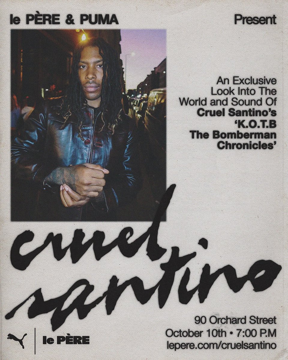 NativeMag's tweet photo. . @cruelsantino is giving New York fans a first listen of ‘KOTB’ this weekend 🤌 https://t.co/oAdP5armEF
