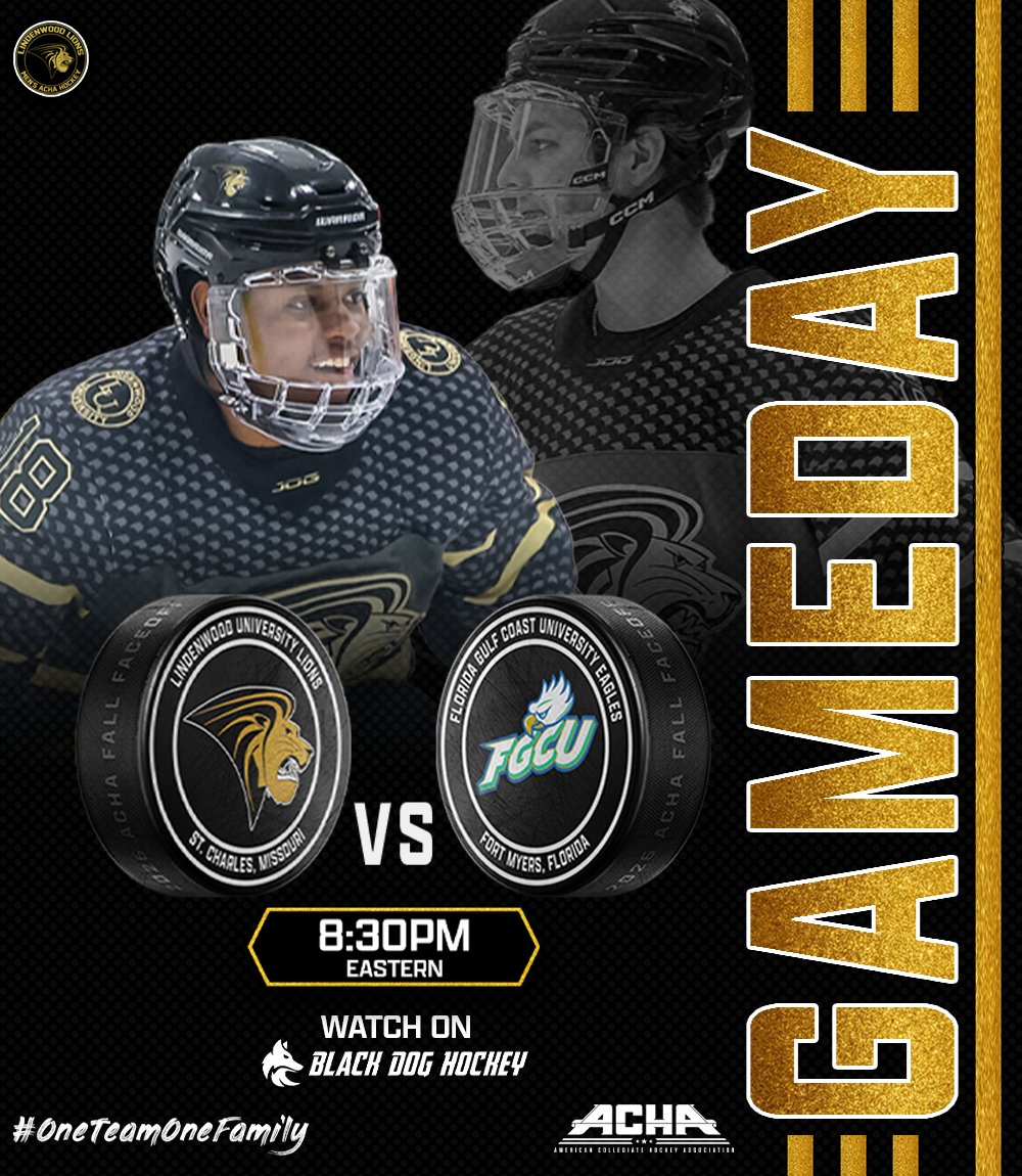 Lindenwood_ACHA's tweet photo. 🦁𝗚𝗔𝗠𝗘𝗗𝗔𝗬🦁

🆚 - @FGCU_IceHockey 
📍 - @Hertz_Arena 
🕣 - 8:30pm (EST)
🖥️ (💵) - https://t.co/6RziBjbECz

#OneTeamOneFamily🦁 https://t.co/0HxSeNvQPn