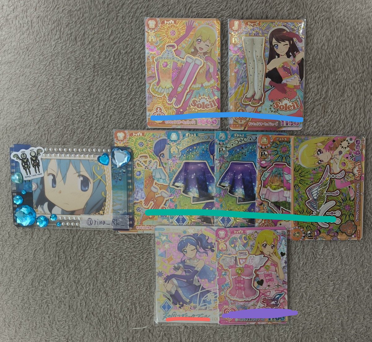 rina_Rk_'s tweet photo. アイカツカード アンコール アイカツアンコール アイカツ カード 交換
譲▶画像1
求▶画像2 3
同じ色同士の交換を希望しております、！
紫は緑1紫1⇔当方求め1でもカードによりますが可能です️⭕️
難しいとは思いますが、検索からでもお声掛けください🙇🏻‍♀️´- https://t.co/1ZVuiQcFWU