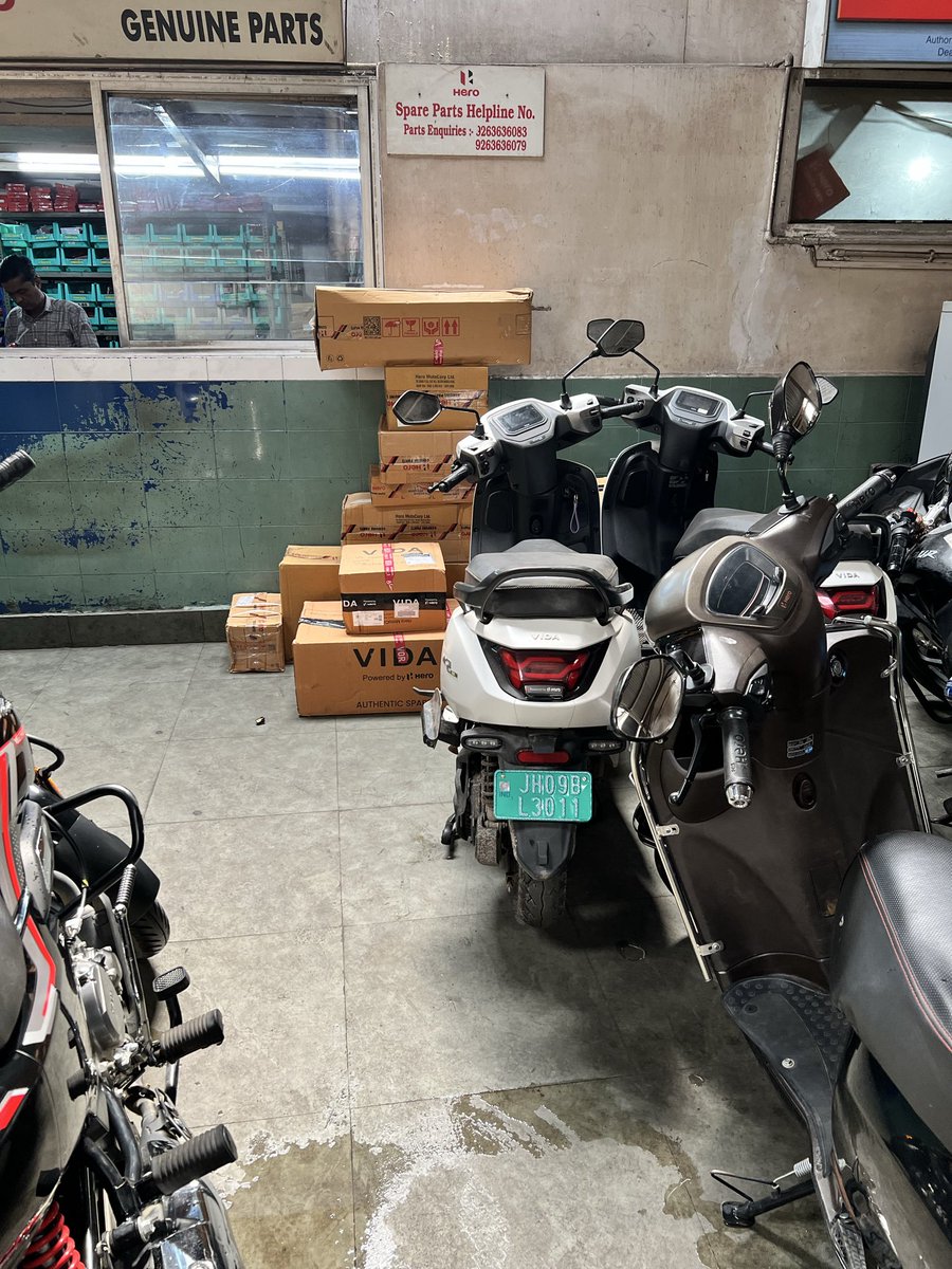 Akshayajmax's tweet photo. @HeroMotoCorp 15 days since my scooty is in service centre. I have been informed that spare part is requested but company has not dispatched yet. https://t.co/0z31sgwnLn