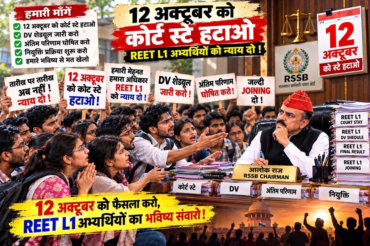 BHAGWAT47710488's tweet photo. जनवरी 2026 में परीक्षा करवाई और  जून में रिजल्ट 

परन्तु 4 माह बाद भी dv नहीं 

अध्यापक भर्ती L1 के अभ्यर्थियों की न तो नियुक्ति न की dv प्रक्रिया।
अभ्यर्थी मानसिक तनाव झेल रहे मतलब वर्षों परीक्षा के लिए दिन रात मेहनत करनी और चयन के बाद भी ऐसा मानसिक तनाव😔😔 https://t.co/toEUw5NzxF