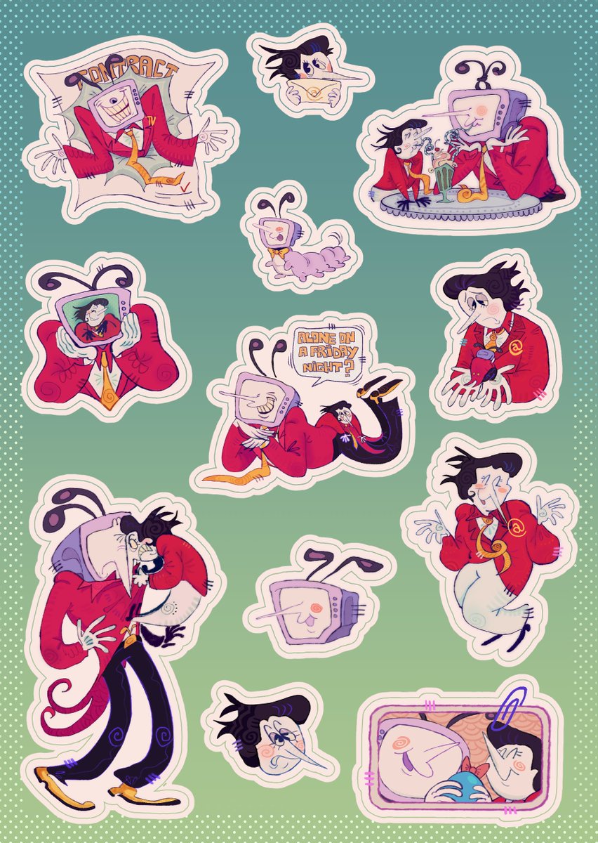 quendie_meyro's tweet photo. Anywayyy look at my stickers I made in march for spamtenna artbook..... https://t.co/ErBoNNpLNb