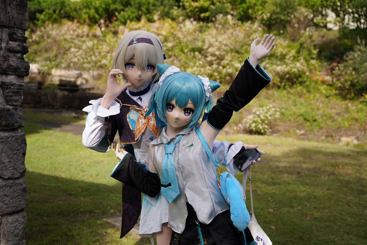 Selenekig's tweet photo. Isn’t this miku cute. Thursday morning hang out with @syamn_kig and @kigserasera at Royal botanic garden in Sydney.
📸: @orchid69841524
#kigurumi #hatsunemiku #yuffie #fireflycosplay https://t.co/rWAOaLV9cu
