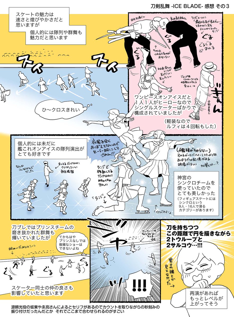 omame_tofu1022's tweet photo. 刀ブレ 感想まんが　その３
（こつこつ描きます）
折本描こうと思ったけど配信見れるうちに描いておきたくて… https://t.co/1OaM2OZl4T