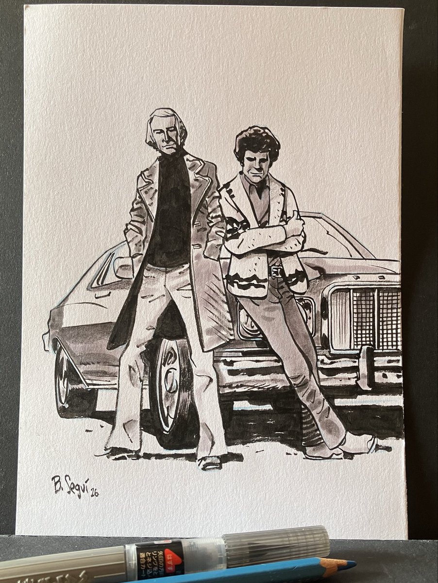 bsegui's tweet photo. #9 Starsky y Hutch 
Una serie setentera top
#inktober #seriestv 
Esta pareja de detectives sale ya adjudicada pero quedan más disponibles en https://t.co/hlFYTYBISC https://t.co/xnGBKvWhqV