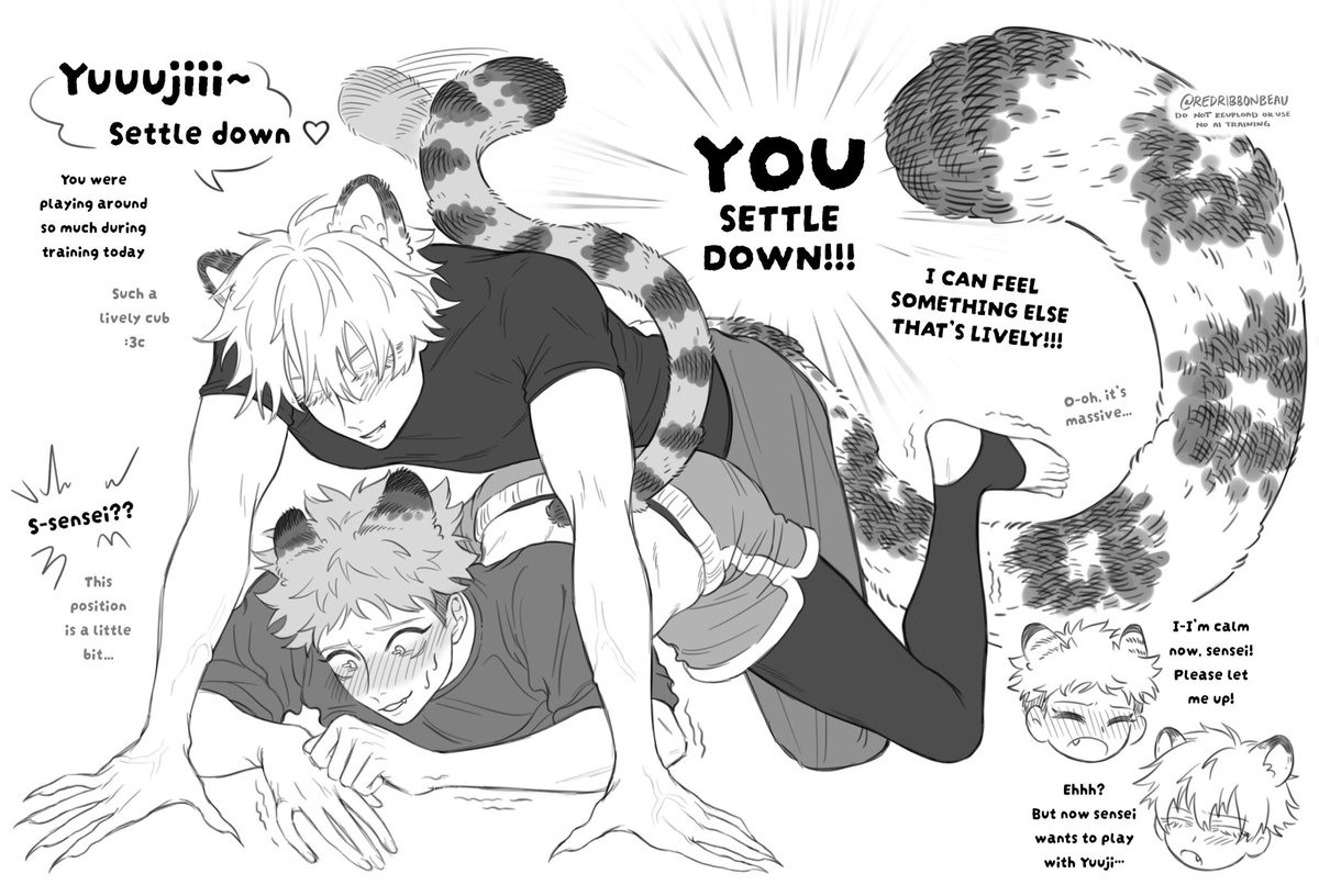 redribbonbeau's tweet photo. erm pack leader, that’s not scruffing

#五悠 #goyuu https://t.co/LYymjLCEbq