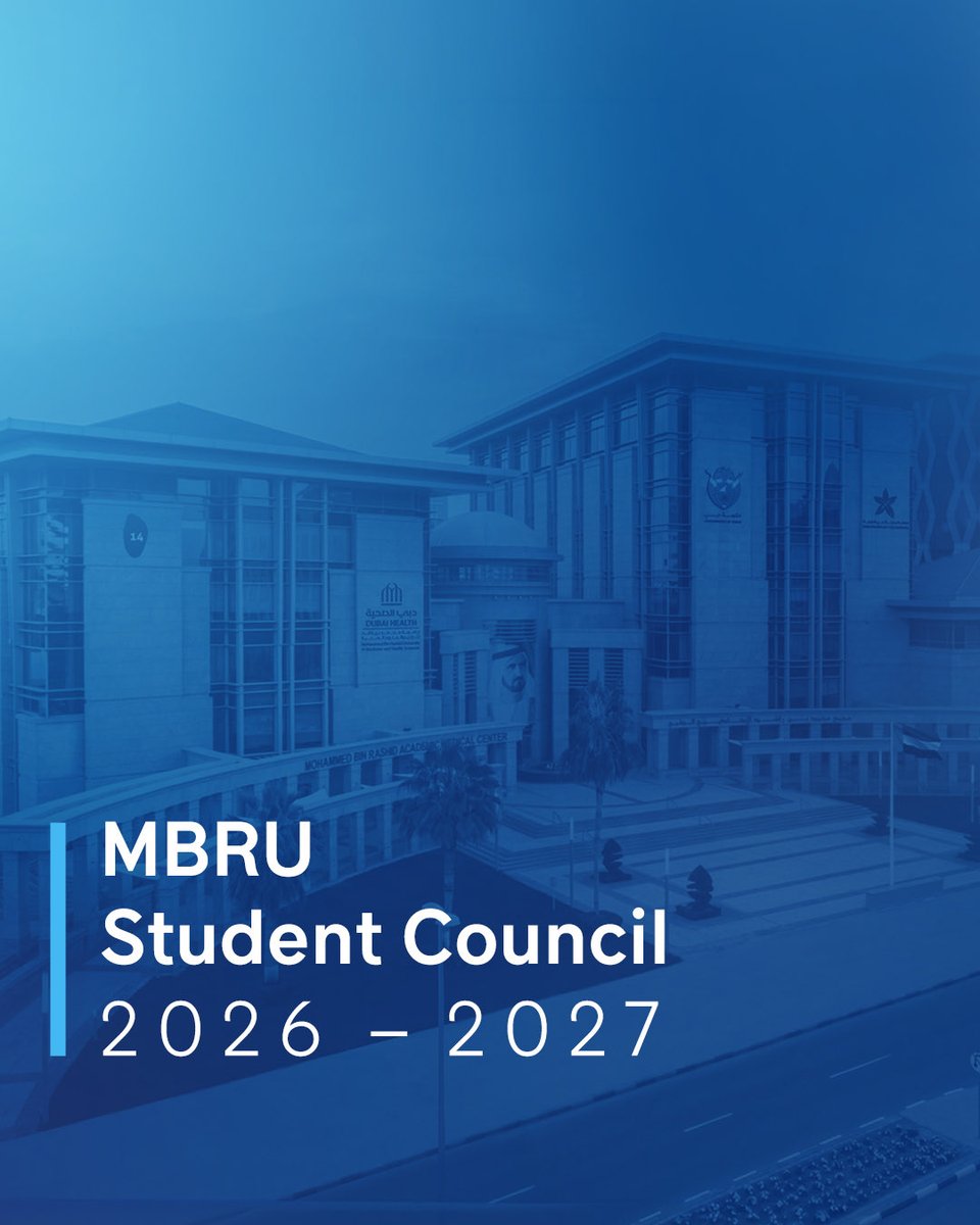 MBRUniversity's tweet photo. Meet the 2026-2027 MBRU Student Council 🩵 https://t.co/qLh5V1SuVZ