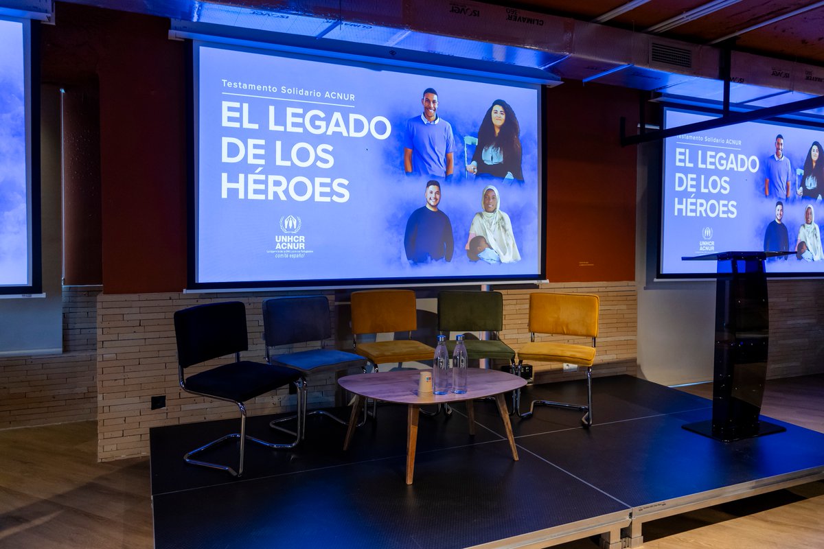 eACNUR's tweet photo. ¿Qué une a Tateh, Ashtar, Mateo y Guisma con quienes han incluido a ACNUR en su testamento?

Un legado que se transforma en oportunidades para volver a empezar.

Así vivimos "El Legado de los Héroes", un encuentro para poner rostro al impacto de #TestamentoSolidario. 💙📸 https://t.co/0BQjj9VIWc