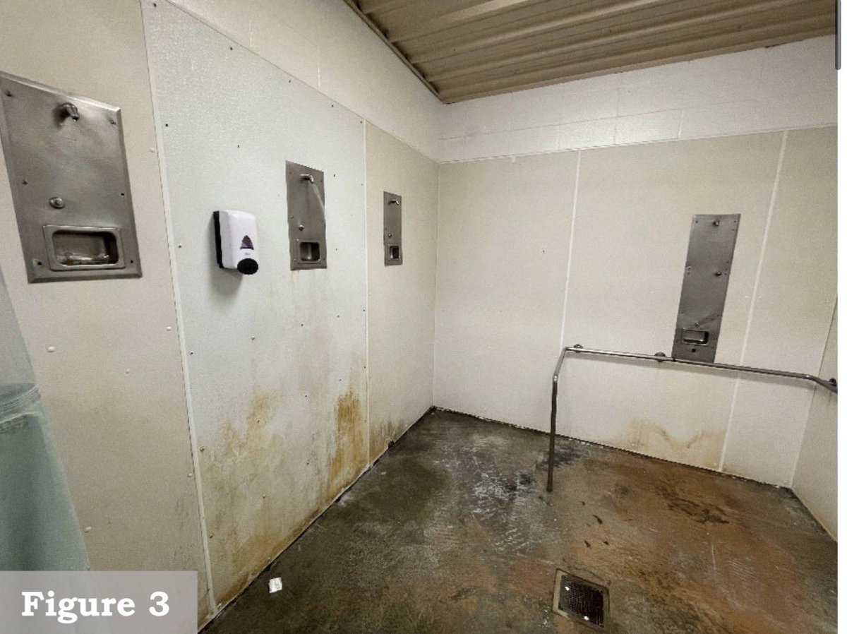 MVSUMBB's tweet photo. Descriptions of the conditions Qingfang Pang is currently enduring at Richwood Correctional Center, a For-profit 💰 detention center, since September 29th. #FreePang
“Richwood, I think, is the worst of the worst.” - Vincent Rivas Flores (Immigration Attorney)
“Detainees often were served inadequate food, sometimes containing cockroaches, and described mistreatment and belittlement by guards.”
Recent Citations in DOH Inspection:
- Stained and moldy showers & toilets
- Multiple detainees said that small insects emerge from cracks in the shower walls
- Units had poor ventilation & were too cold
- Water sometimes rained from the ceiling
- Rusted storage drawers and support frames on bunks
- Detainee showers in two of four housing units visited were Unclean and had low water pressure when multiple showers were in use
- Showers had blackened tile grout and other stained areas
- Laundry returns from the wash with rust stains, burn marks, and a foul odor.
- Richwood treated all medical requests as “sick call” and did not allow detainees to file medical grievances.
- Richwood placed restrictions on legal calls without justification.
Sign the petition to Free Pang ➡️ https://t.co/sLOCW2WSUX