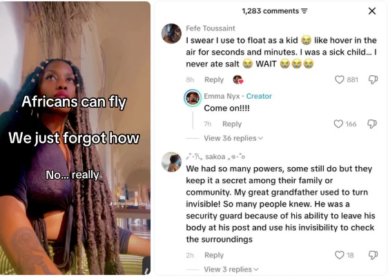 cathcatfascist's tweet photo. Black excellence TikTok. I get that there's a genuine narrative or "Story" about this, but that's not what's being portrayed. These are genuine beliefs. https://t.co/fPfoUDpJQ4