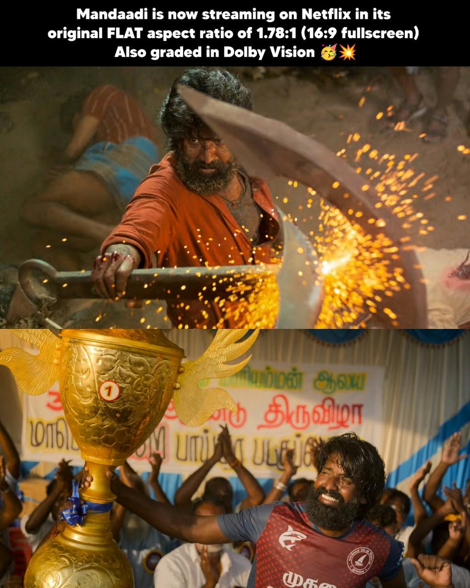 cine_atti's tweet photo. South la mattum illa, ini North India full ah #Mandaadi name vara  pogudhu OTT release la sema worth aana visual treat polaye 🔥❤️‍🔥 https://t.co/9sneBkIQwh