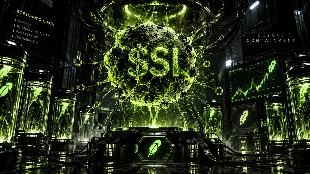 StrainOnRH's tweet photo. An organism that spreads through exposure.

A reservoir that feeds on metabolic activity.

A specimen population subjected to permanent eradication.

Four directives. One autonomous strain.

Is this merely a token?

Or the beginning of something the ecosystem has never encountered?

$SI