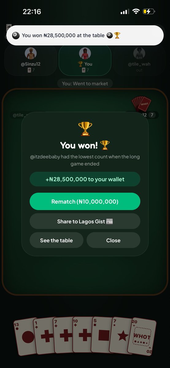 ShezDharmmi's tweet photo. I slept around past 1 yesterday cus they added my favorite game to the app😭😭. I won close to 1b. Please increase the bet to 50m😂. @Shalom_HeyEliy This is addictive please #lagoslife #lagoslifeapp https://t.co/NYUtESd5SB