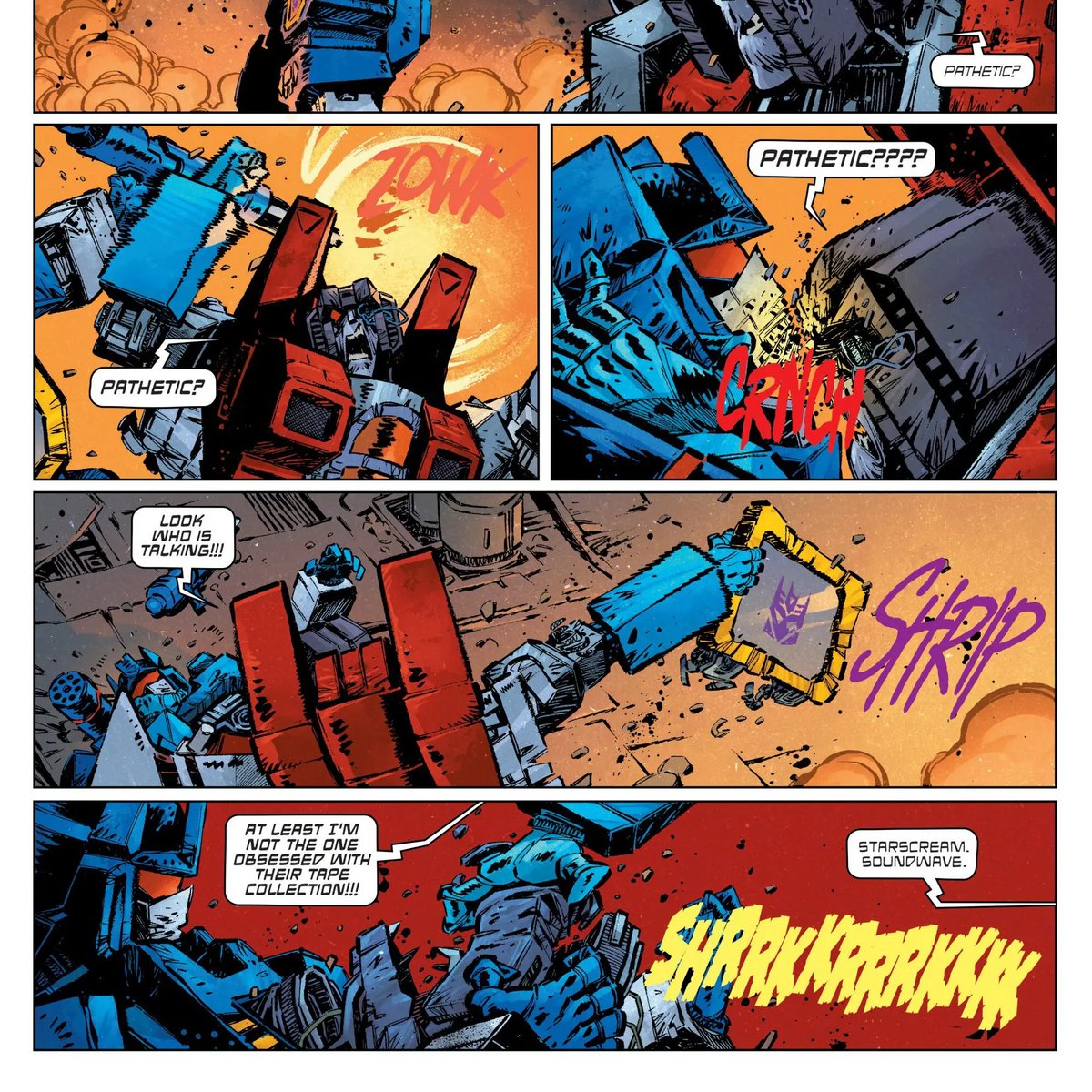 Hxlixervunq's tweet photo. Dwj reminded us why Starscream is second and in command and Soundwave is third https://t.co/vGooJxKdj3