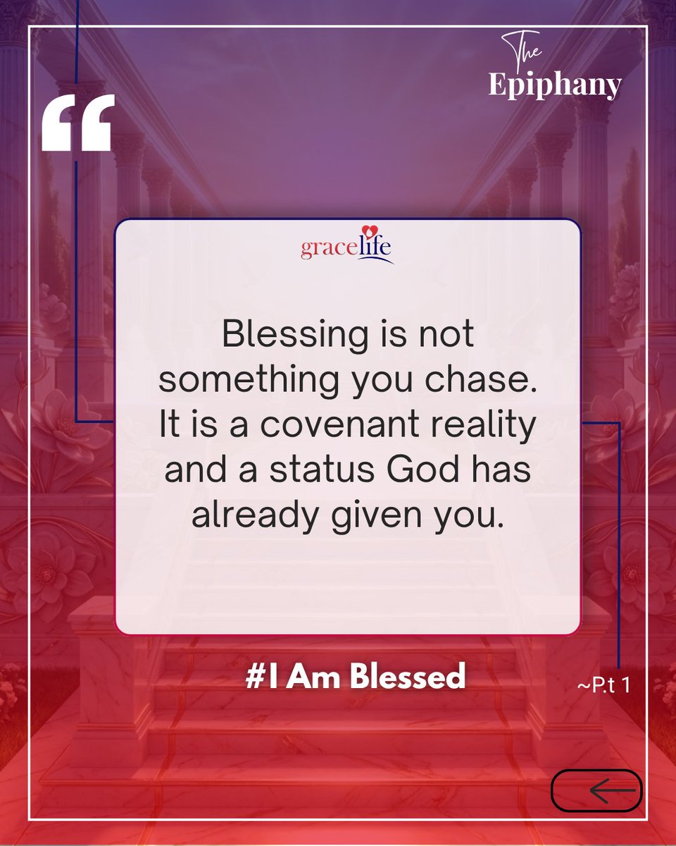 gracelifengr's tweet photo. You’re not trying to become blessed.
You’re learning to live from the blessing you already carry. Renew your mind, align with God’s truth, and live from what He has given you.
Join us at Epiphany every Sunday, 5:15 PM WAT on YouTube.
#GraceLifeChurch #Epiphany #IAmBlessed https://t.co/1Kv643UQW8