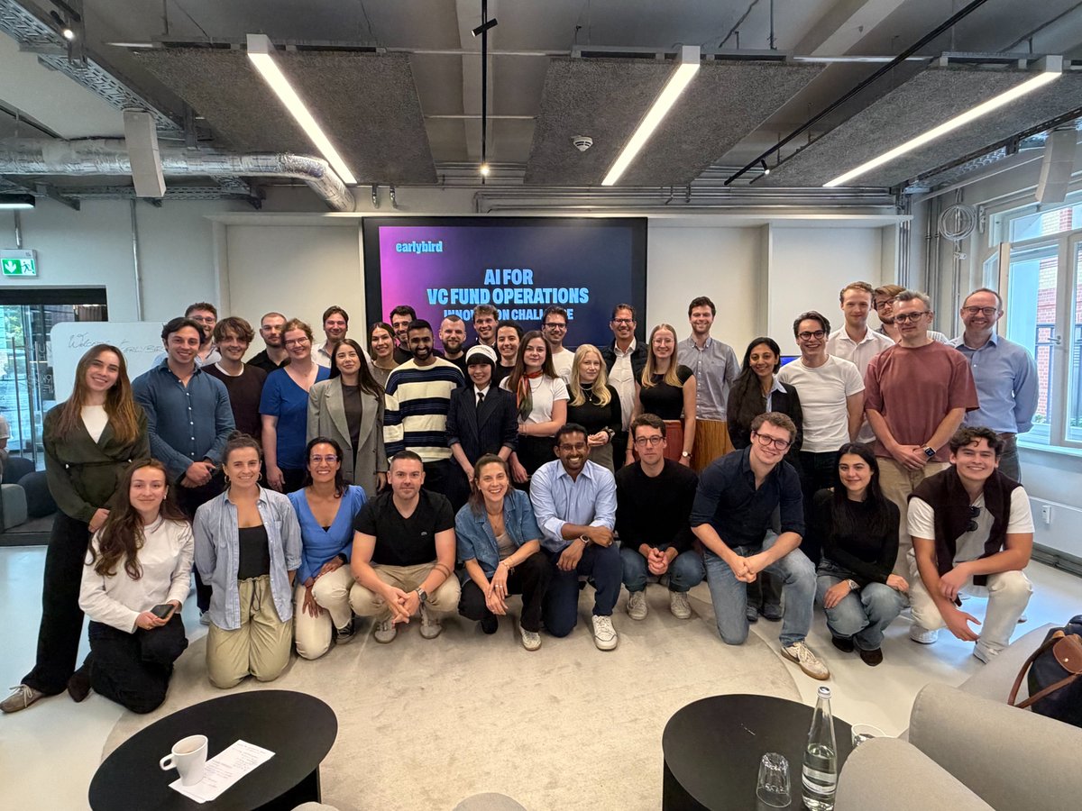 EarlybirdVC's tweet photo. AI for VC Fund Operations, put to work.

Three days in Berlin with real fund-ops challenges. Teams working across reporting, deal flow, portfolio monitoring and institutional knowledge with workshops, build sprints and plenty of comparing notes along the way.

Thank you to everyone who participated and to our partners!