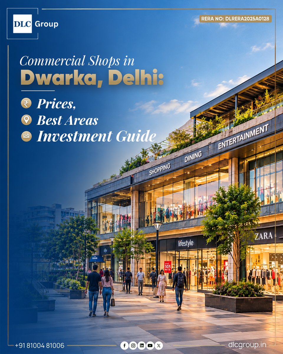 DLCGroupLLP's tweet photo. Looking for commercial shops in Dwarka, Delhi?
Explore key sectors, indicative shop prices, rental yield calculations, Omaxe Dwarka and essential legal checks before buying.
https://t.co/OzKKq0fiuQ
#DLCGroup #CommercialShopsInDwarka #DelhiRealEstate #CommercialProperty https://t.co/ahl9iT7Jch