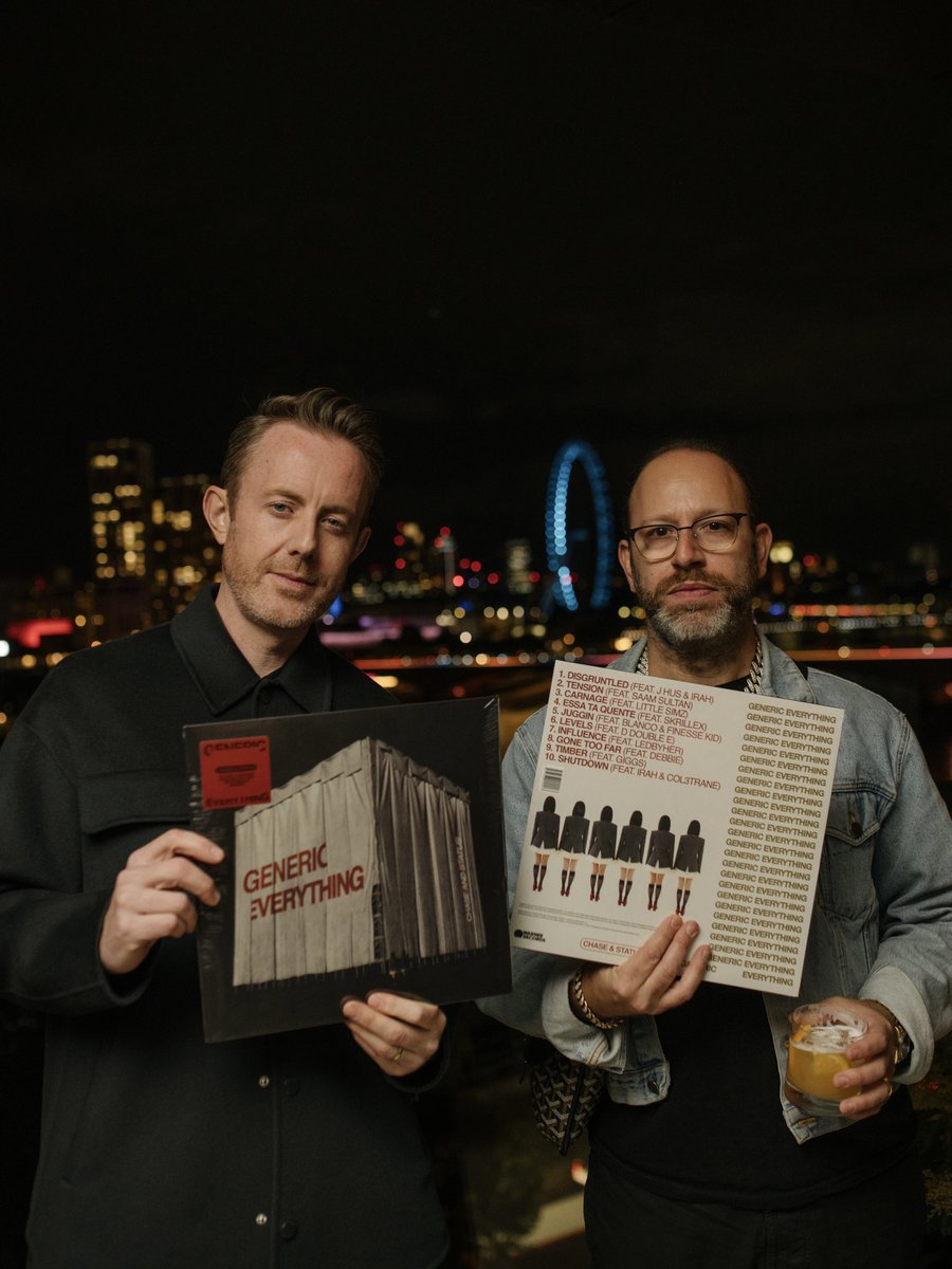 chaseandstatus's tweet photo. GENERIC EVERYTHING
THE ALBUM

OUT NOW.

This has probably been the most challenging album we’ve ever made. The world feels more uncertain than ever. The pace of change, the sheer volume of content and the rise of AI have made it a strange, exciting but also overwhelming time to be creating. Almost overnight, it feels like what it means to be a musician or an artist has shifted.

Coming from the DnB scene, new technology has always been part of what we do. We’re excited by where it’s going and the opportunities it opens up for more people to create. But it also feels easier than ever to fall into repetition, to reach for something predictable.

The name Generic Everythig is not a critique on music or art in general but a personal reminder to us to think differently, keep pushing our sound and to resist some of the easier options, however tempting. Maybe this is true for all artists. Now more than ever. 

Hope you find some bangers on the album! And come and mosh out at a show with us soon. 

Will and Saul.

https://t.co/IX6PvQg6mU