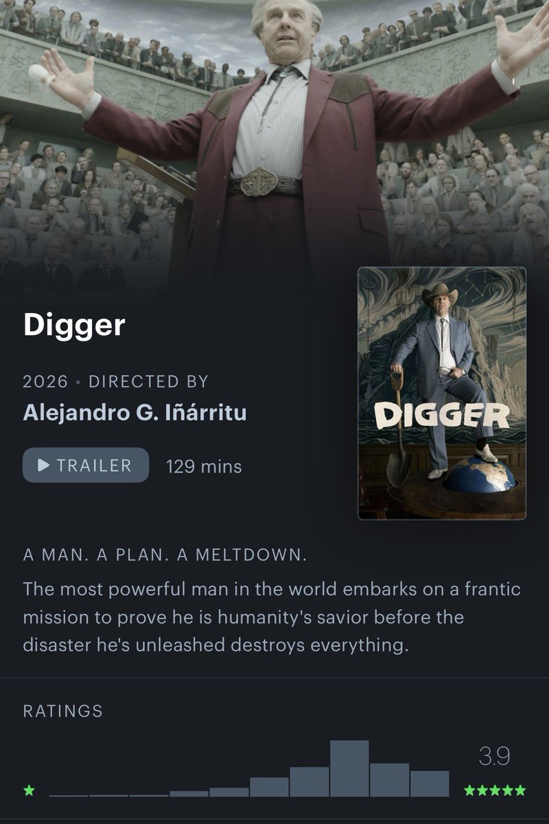 CruiseCrave's tweet photo. I HAVE FOUND A WINNER
Digger has hit a 3.9 ON LETTERBOXD! https://t.co/wOqNDMFX2d