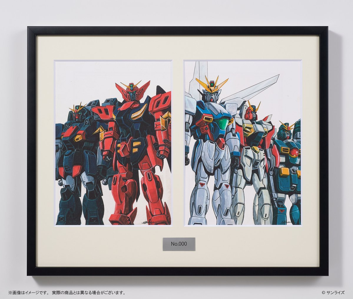 gundam_info's tweet photo. ◤ 本日から受注開始 ◢

『機動新世紀 #ガンダムX』記録全集A.W. 30th Chronicle』描きおろしのイラストの額装アートも本日受注開始！

・石垣純哉さん描き下ろし三方背BOXイラスト
・西村誠芳さん描き下ろし『DREAMS』表紙イラスト
・大河原邦男さん描き下ろし『Resolution』表紙イラスト
の高精細な複製原画にシリアルナンバーが刻印されたプレートが付いた特別なアイテムになっています🌕️

#プレバンSPWEEK 送料0円キャンペーンも開催中✨️

▼ご予約はこちらから
A-on STORE：https://t.co/pTOP9o70vQ
プレミアムバンダイ：
石垣純哉描き下ろし三方背BOXイラスト：https://t.co/8oyAY7akx9
西村誠芳描き下ろしDREAMS表紙イラスト：https://t.co/K4rnlWilO6
大河原邦男描き下ろしResolution表紙イラスト：https://t.co/ScJYMpf2k1