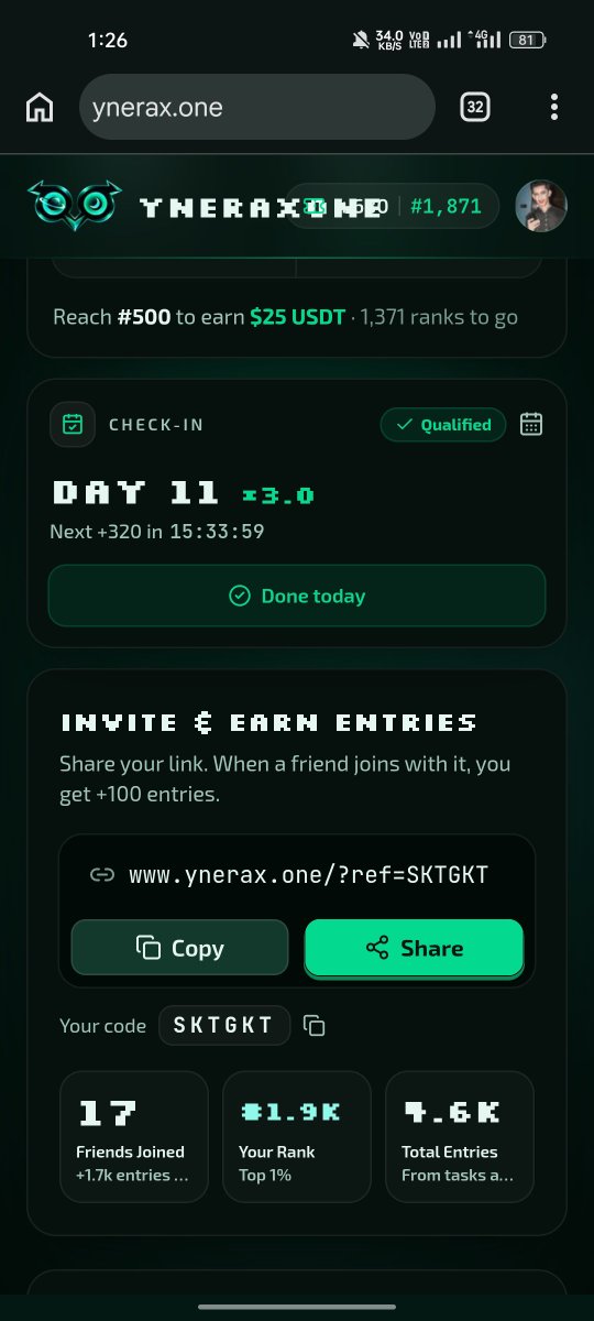 asim_editz's tweet photo. @yneraxone YneraX Team, I made a mistake and submitted my OKX ETH address instead of my EVM wallet address. My rank is good. Will I still receive the reward? Is there any option to change my wallet address? Please help. 🙏 https://t.co/QKRAx4qOwz