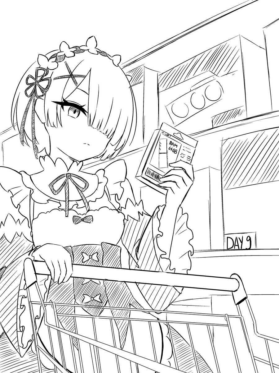 ZauCT5's tweet photo. Inktober - Day 9: RAM
Ram buying RAM, get it??:>> https://t.co/yH4MaIWC57