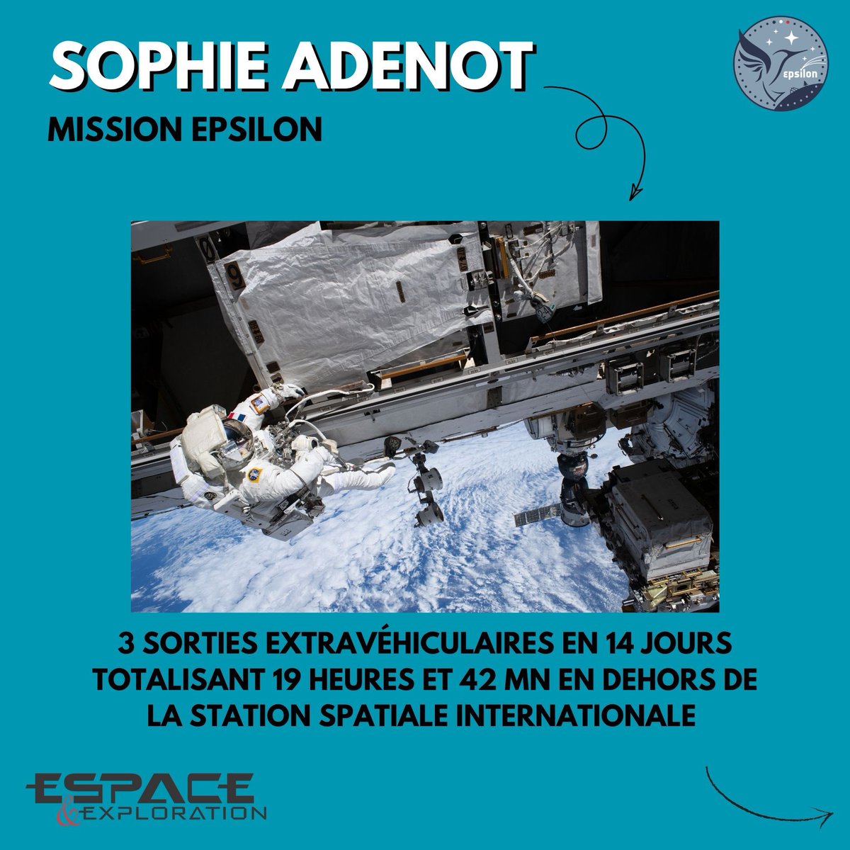 spaceexplore's tweet photo. La mission de @Soph_astro en quelques chiffres et dates 
1/2

@esaspaceflight #epsilon #espaceetexploration https://t.co/w04qqpfCiI