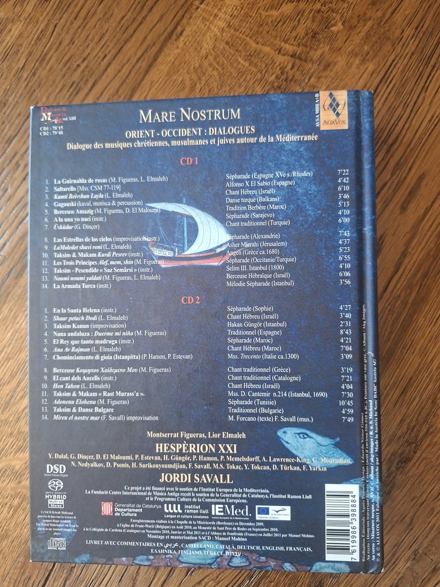 jllfontanella's tweet photo. Les publicacions en CD del segell Alia Vox són un tresor cultural. Presentacions exquisides per música i músics d'alta qualitat. Aqui en teniu una mostra. Passo l'enllaç en línia, però aquest és un d'aquells ítems per tenir a casa i gaudir-ne com cal.
https://t.co/T2SgZf5Kdp https://t.co/TGbsIR9ZmT