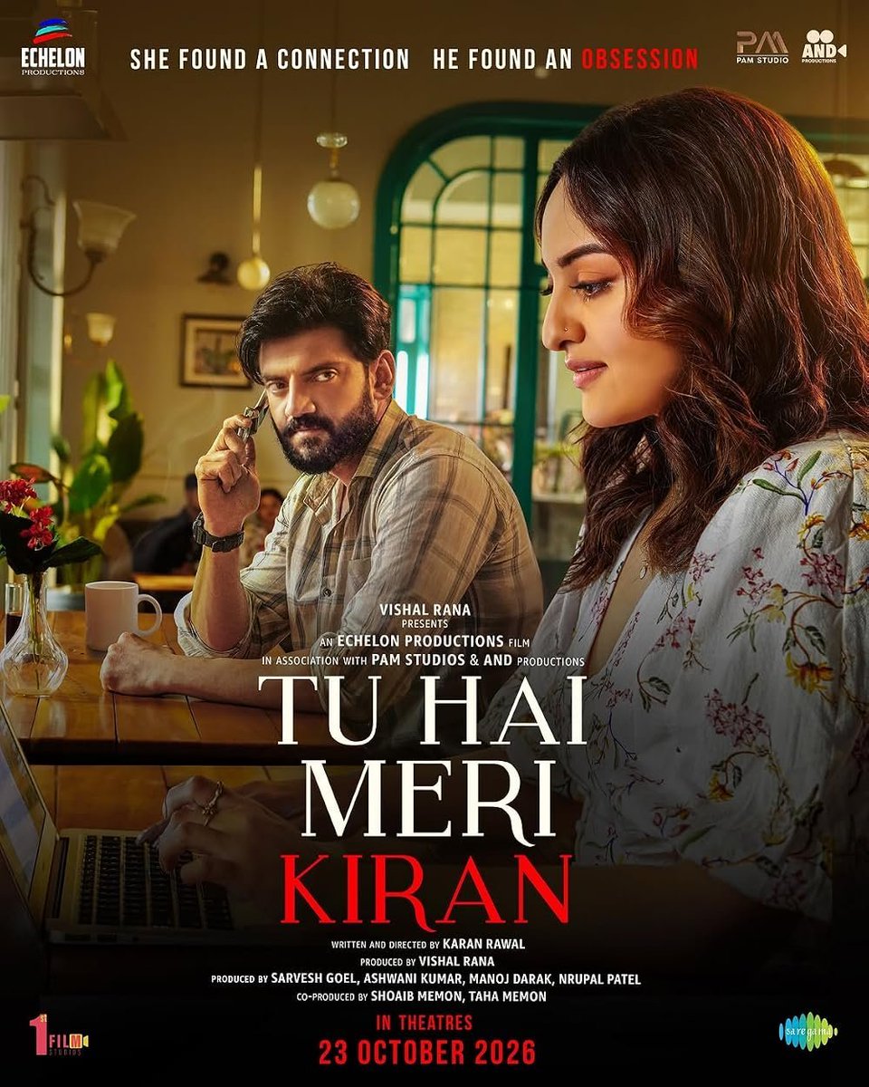 Starlight5947's tweet photo. The trailer of Tu Hai Meri Kiran is out now. Sonakshi Sinha and Zaheer Iqbal are back together in this upcoming thriller, releasing in theatres on October 23. 🎬

#TuHaiMeriKiran #SonakshiSinha #ZaheerIqbal #Bollywood https://t.co/YEsJBWJCx3