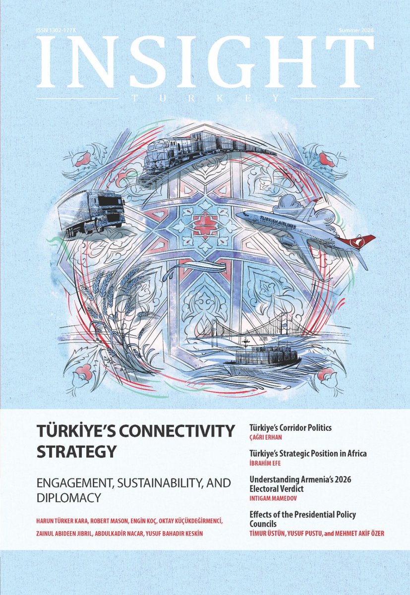 MuhittinAtaman's tweet photo. Dergimizin @InsightTurkey son sayısı çıktı. Bu sayıda, ülkemizin güzergah politikasını (connectivity, bağlantısallık) farklı yönleriyle analiz ettik. Ayrıca, farklı konulara odaklanan başka yazılar da var. Yetkin kalemlerin katkıları okuyucularını bekliyor. https://t.co/liFIFpaeyH