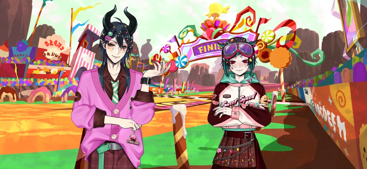 999oriam's tweet photo. こ こわい ギャル2名がこちらに向かって不敵な笑みを浮かべてくる https://t.co/xFXYs976Yw