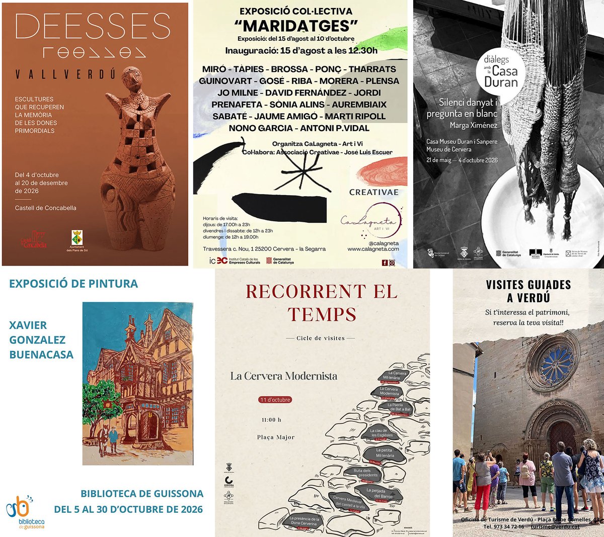 SomSegarra's tweet photo. Sense plans per al cap de setmana? #jep #teatre #concerts #festa #castelleres #caminada #expos i #visites , viu la #tardorsegarra!
@lasegarra @TurismeGuissona @CasinodeCalaf
@valldellobregos @CConcabella @BiblioGuissona
@APujalt @Espitllera
ℹ️ https://t.co/8ZHEiD282A https://t.co/OrDP57VwfB