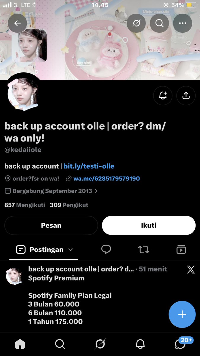 fairyyytails's tweet photo. Penipu !!!!

PENIPU CONVERT ati atii, abis di tf gua di blokir. Semoga diare 7 turunan lu @/kedaiiole #zonauang #zonajajan #zonaduit  #zonabelanja 

Ini wa nya ya +6285179579190
 https://t.co/FRkFuzxUSU https://t.co/GuNacQDTQx