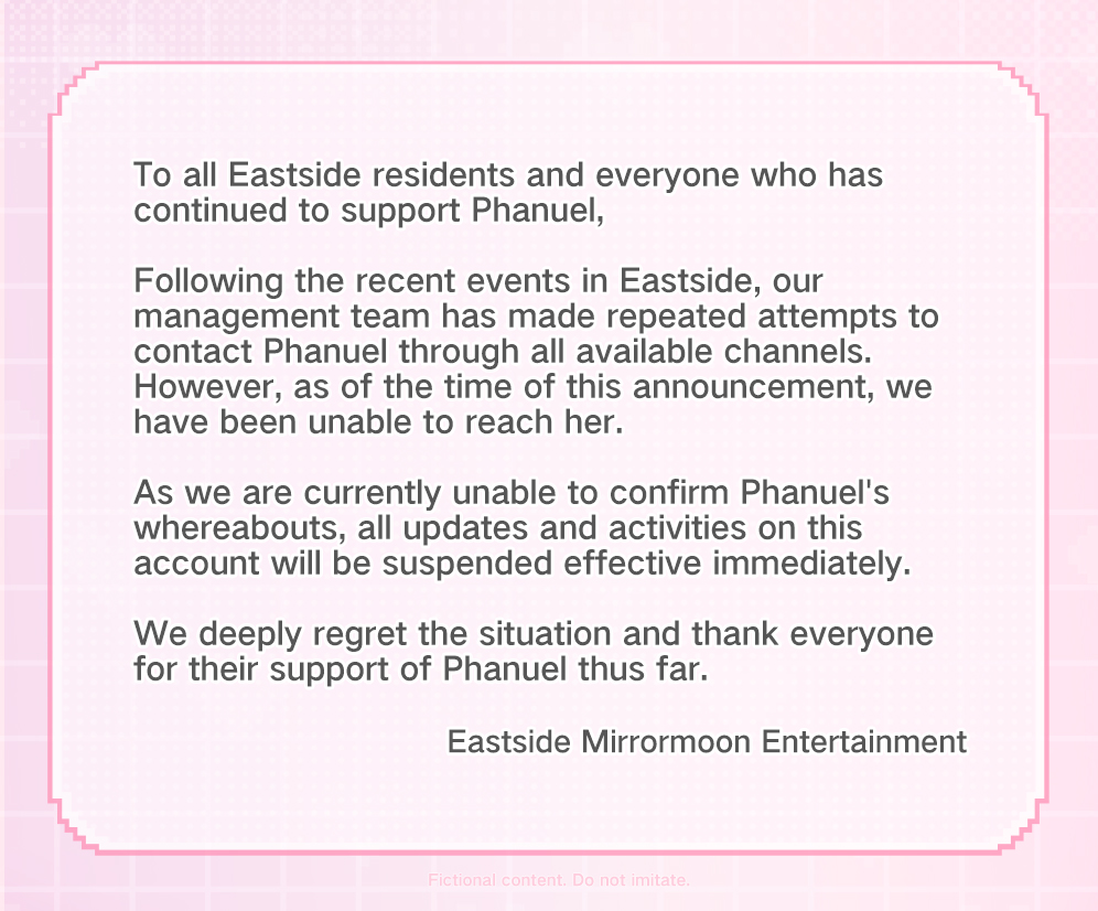 PTNPhanuel_EN's tweet photo. ■ Notice of Account Closure https://t.co/mXqM0hsMqm