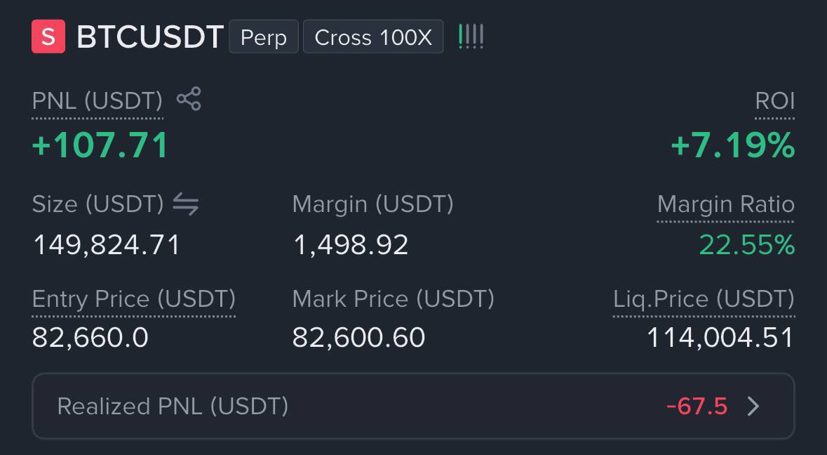 albert_trading_'s tweet photo. $BTC SETUP SHORT

SL: 83,9xx

➡️ Only use 2% of your capital ! https://t.co/ZIj186ysUh