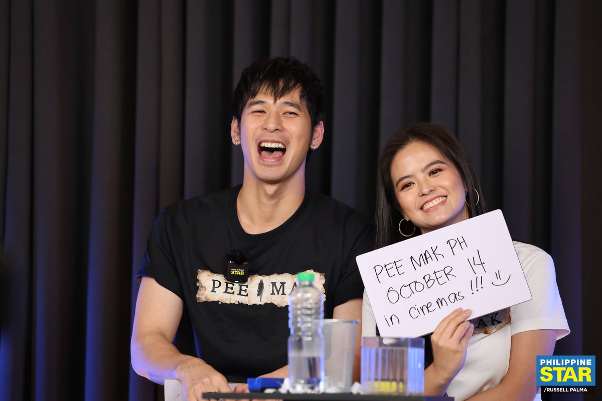 PhilippineStar's tweet photo. MAY NAGMULTO SA STAR OFFICE! 🫣👻

Wilbert Ross and Bea Binene dropped by The Philippine STAR office in Sucat, Parañaque, ahead of the premiere of their much-anticipated film, “Pee Mak."

The Philippine adaptation of the hit Thai blockbuster premieres in cinemas nationwide on October 14, 2026. 

Watch their Real Talk interview with Nathalie Tomada and a fun interview coming soon on The Philippine STAR’s YouTube channel! 🎬
