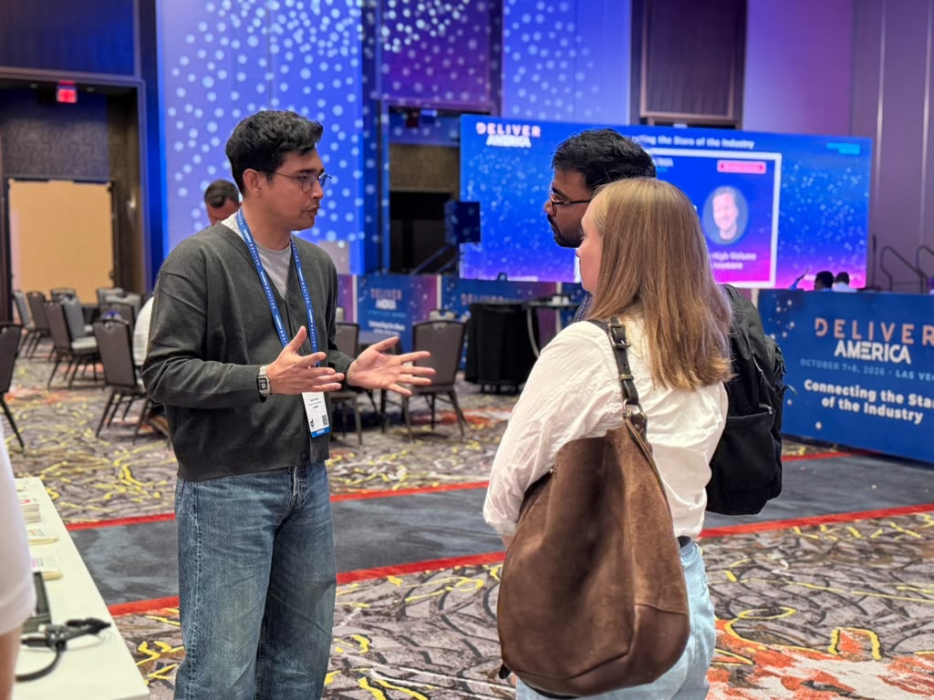 LogiNext's tweet photo. Day 2 at DELIVER America 2026 - Las Vegas! 🚀🇺🇸

It’s been a fantastic opportunity for the LogiNext team to connect with industry leaders and showcase how we’re transforming delivery operations worldwide through AI-powered orchestration.

#DeliverAmerica #AI #LastMileDelivery https://t.co/oBUicEr87W