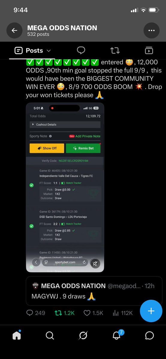 Lococryptsol's tweet photo. @officialmoore7 @megaoddsnation 2001846447
Kuda bank 

All done, God bless you king.👑 https://t.co/T8ryZZDzGh